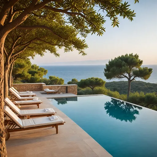 A serene hotel spa in Ramatuelle overlooking the Mediterranean
